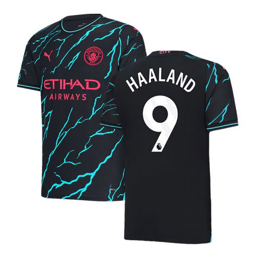 HAALAND #9 Manchester City Third Away Soccer Jersey 2023/24