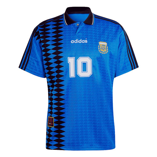 Retro #10 1994 Argentina Away Soccer Jersey