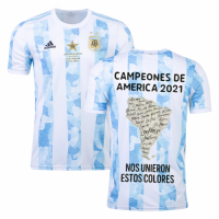 Argentina Soccer Jersey Home Copa America 2021 Winner Version Replica